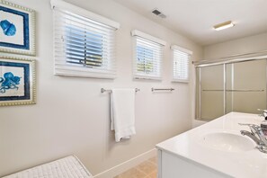 Shower, hair dryer
