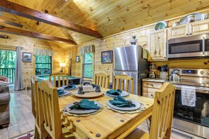 House (2 Bedrooms) | Interior - Cabin w/ Private Hot Tub ~ 7 Mi to Pigeon Forge! (Sevierville)