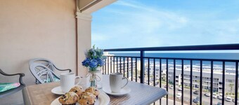 9th floor Ocean view 3 BR condo| Short walk to beach| Resort Access|Free Parking