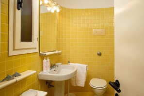 Dusche, Haartrockner, Bidet, Handtücher