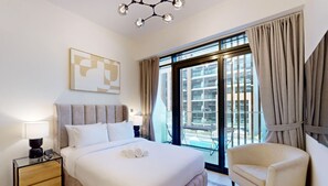 1 غرفة نوم ومكواة/لوح كي وواي فاي وملاءات أسرّة