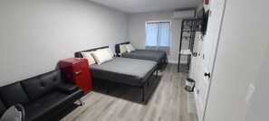 Single Room, 2 Double Beds, Non Smoking, Private Bathroom