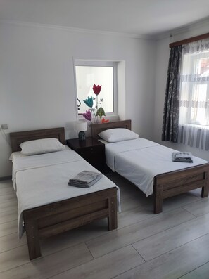 1 slaapkamer, een strijkplank/strijkijzer, wifi, beddengoed