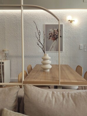 Dining - Terrazzo City Apts - Αvellaneus - One Bedroom Design Apartment in Heraklion  (Iraklio)