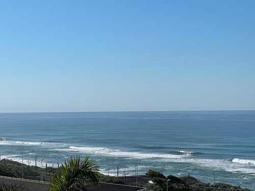 Beautiful sea view from wooden balcony  with sunrises to die for !!!