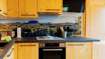 Fridge, oven, stovetop, dishwasher