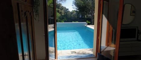 Piscine extérieure, piscine chauffée