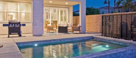 A heated pool