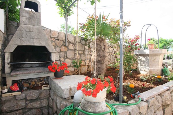 Terrace/patio - Studio with pool for 6 people (Šilo)