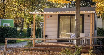 Mobile home with pool