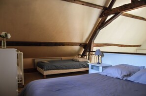 5 chambres, Wi-Fi, literie fournie