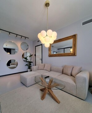 Apartment, Sea View | Living area - A-11 (Ålesund)