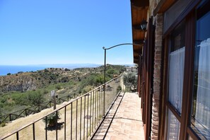 Villa, Balcony, Sea View | Terrace/patio - Villa Roccella Ionica with Sea View (Roccella Jonica)