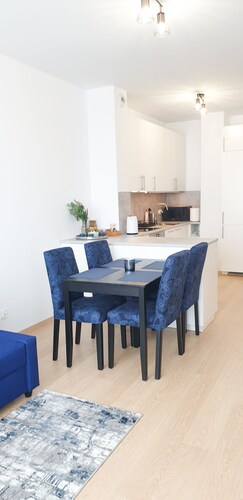 Apartment for 4 people with garage, WiFi and air conditioning