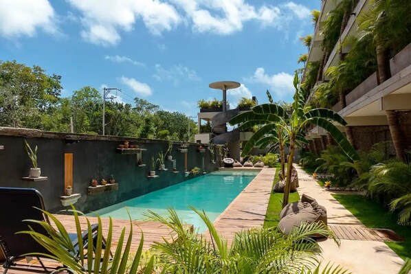 Outdoor pool, a heated pool - Relaxing Studio Boutique in Tulum (Tulum)