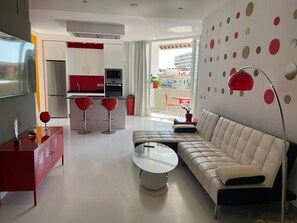 Appartement (LAHOLA 3) | Literie de qualitĂ©, couette en duvet, rideaux dâobscurcissement