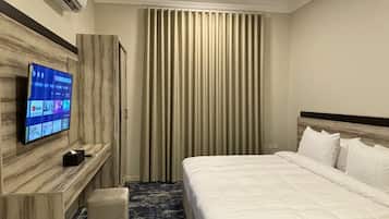 In-room safe, blackout curtains, iron/ironing board, free WiFi