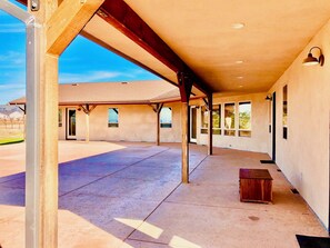 Terrace/patio - Lightstruck Ranch Home on Quiet Equine Property with Western Views, Large Patio (Hollister)