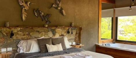 Superior dubbelrum - balkong - utsikt mot trädgården | Gratis wi-fi