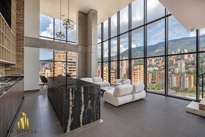 Lobby - Spacious apt City View Haven & Jacuzzi - Morph 701 (Medellín)