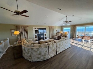 TV, fireplace - Lawrence, Ships Watch Community in Duck, NC (Duck)