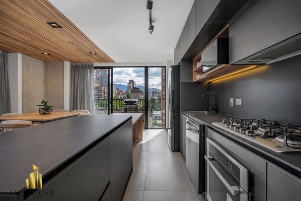 Private kitchen - Luxe apt in Poblado/AC/BBQ - Morph 1002 (Medellín)