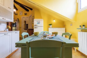 Apartment | Private kitchen | Fridge, microwave, oven, stovetop