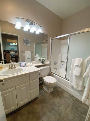 Haartrockner, Handtücher, Seife