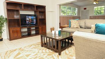 Smart TV, DVD player, video library