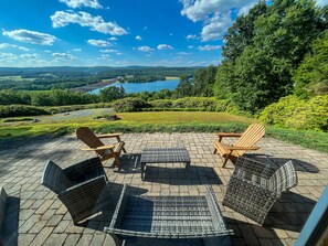 Terrace/patio - Endless Lake Views, Amazing Sunsets overlooking a state park! (Lehighton)