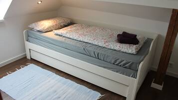 1 makuuhuone, vauvan matkasänky, ilmainen Wi-Fi, vuodevaatteet