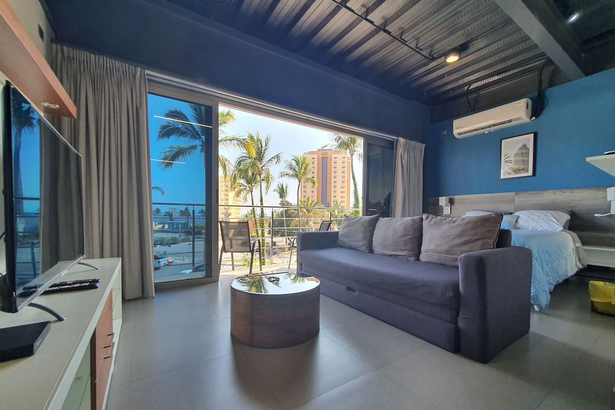 Studiosvit Comfort - balkong - utsikt mot resort | Gratis wi-fi