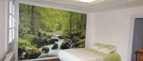 1 chambre, fer et planche Ă repasser, Wi-Fi, draps fournis