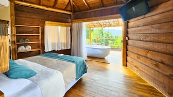 Minibar y ropa de cama