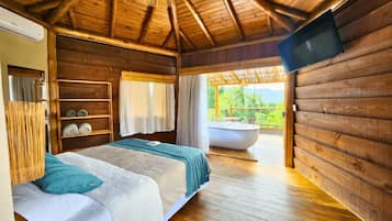 奢華小屋, 山景 | 迷你吧、床單