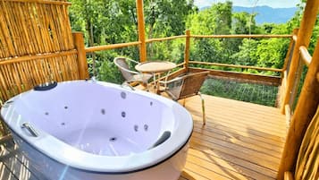 奢華小屋, 山景 | 迷你吧、床單