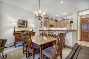 Dining - Spacious Condo | Gourmet Kitchen, Balcony & More (Avon)