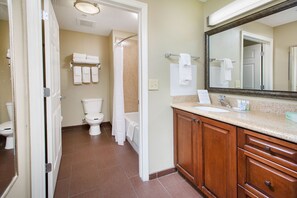 Towels, soap, shampoo, toilet paper