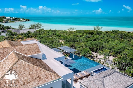 Exterior. TC Villas -Alizee Villa -Modern Family Retreat w/ Pool and Private Beach Path