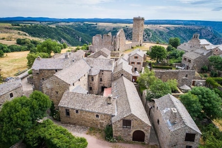 Aerial view. Auberge La Régordane