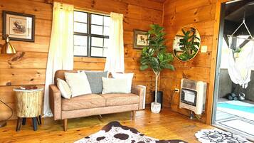 Smart TV, DVD player, books, music library