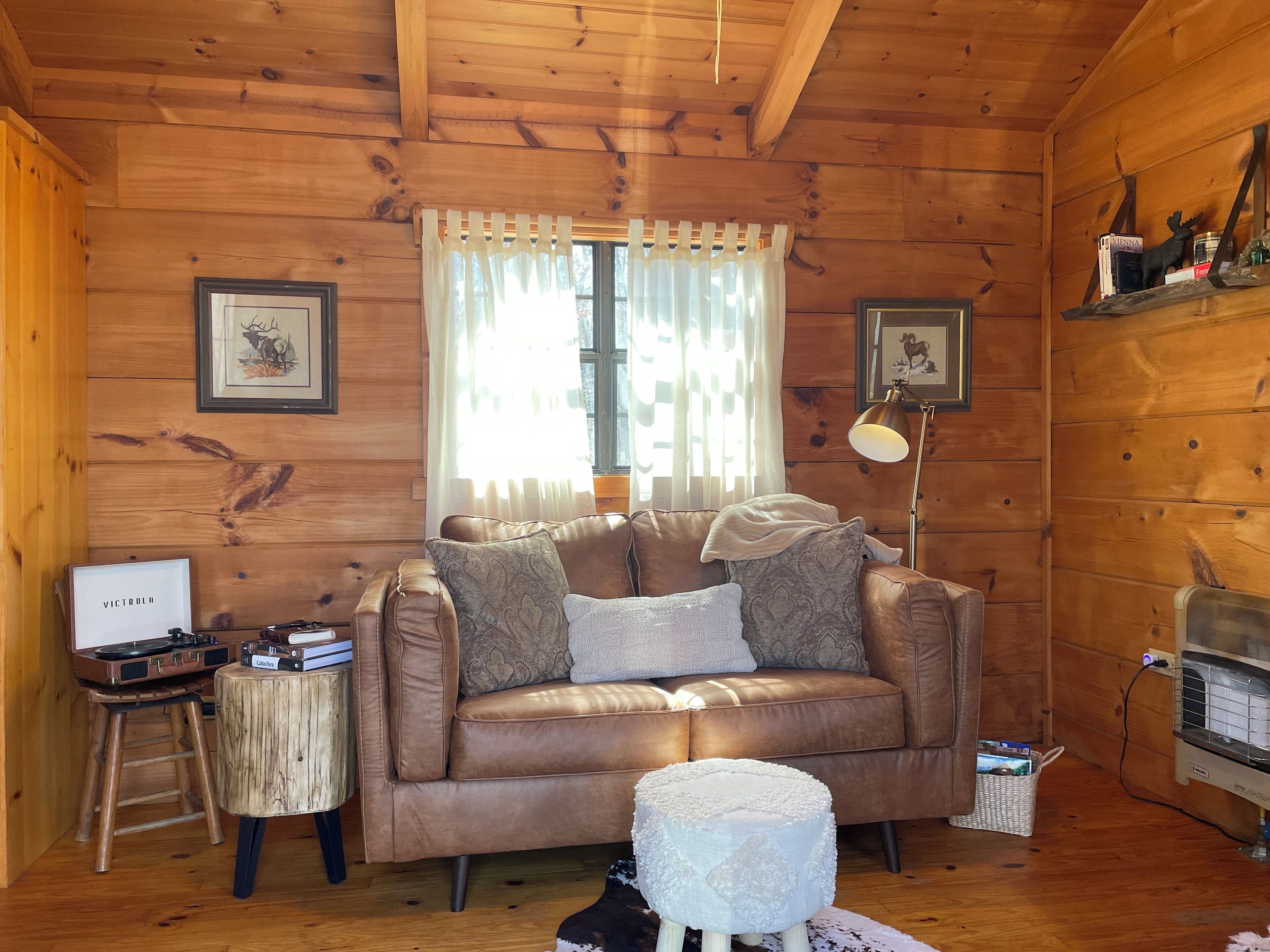 Smart TV, DVD player, books, music library