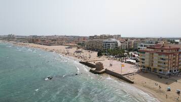 Vlak bij het strand