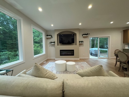 Living area. European inspired 3-bedroom house in peaceful Spring Lake