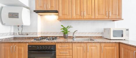 Réfrigérateur, micro-ondes, four, cafetière/bouilloire