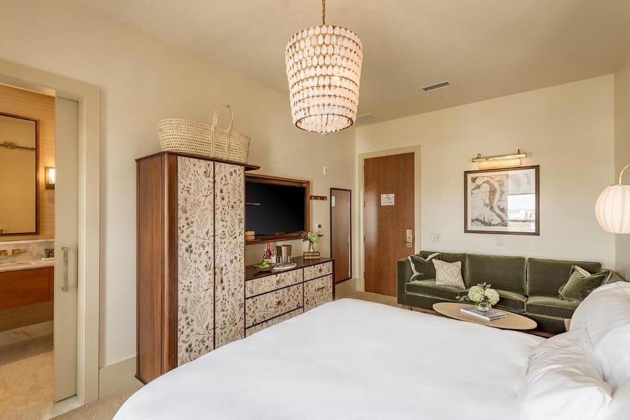 The historic Dewberry Charleston is a mid-20th century boutique hotel is located in the in ...