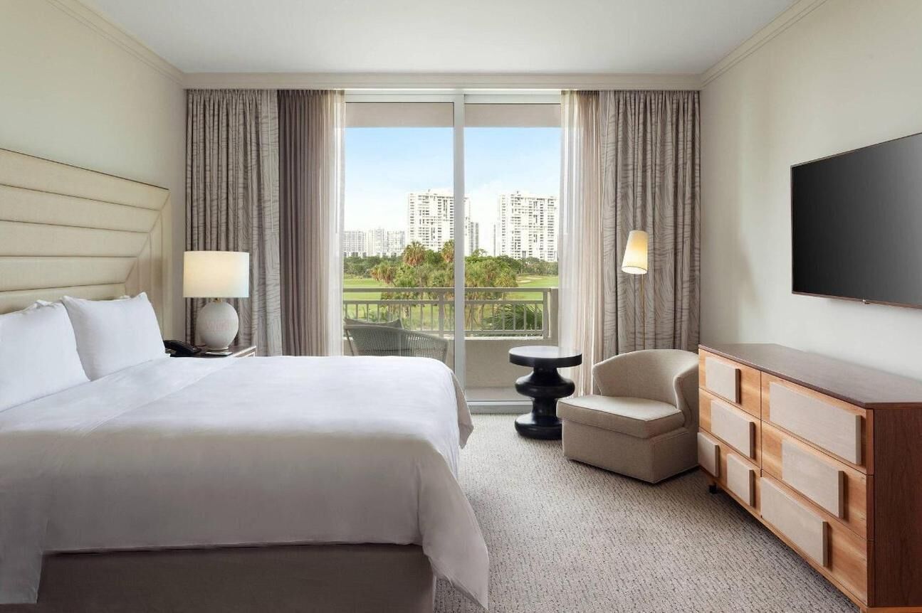 JW Marriott Miami Turnberry Resort & Spa is located in Aventura and offers free bikes ...