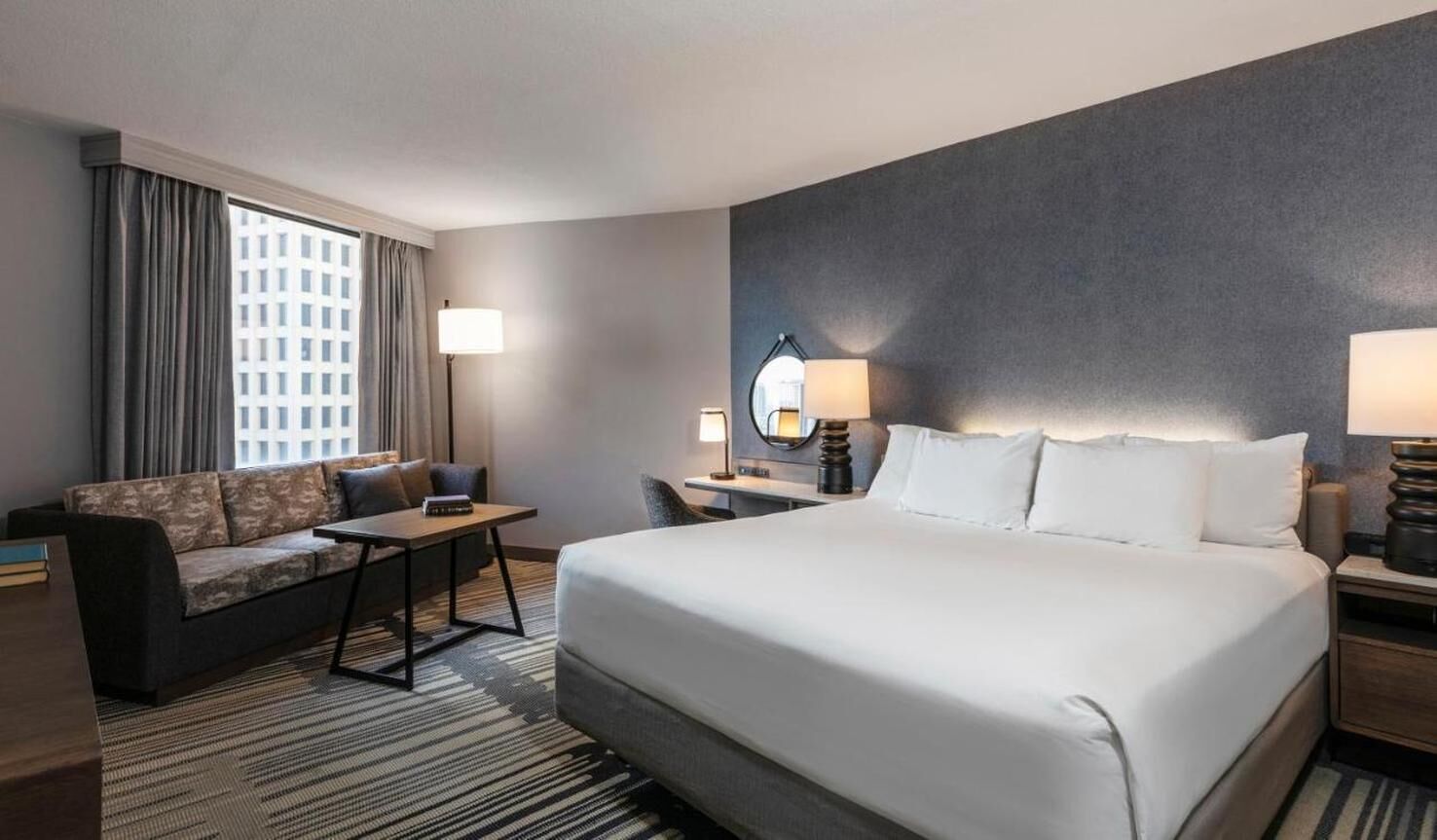 This Houston hotel features several on-site dining venues ...