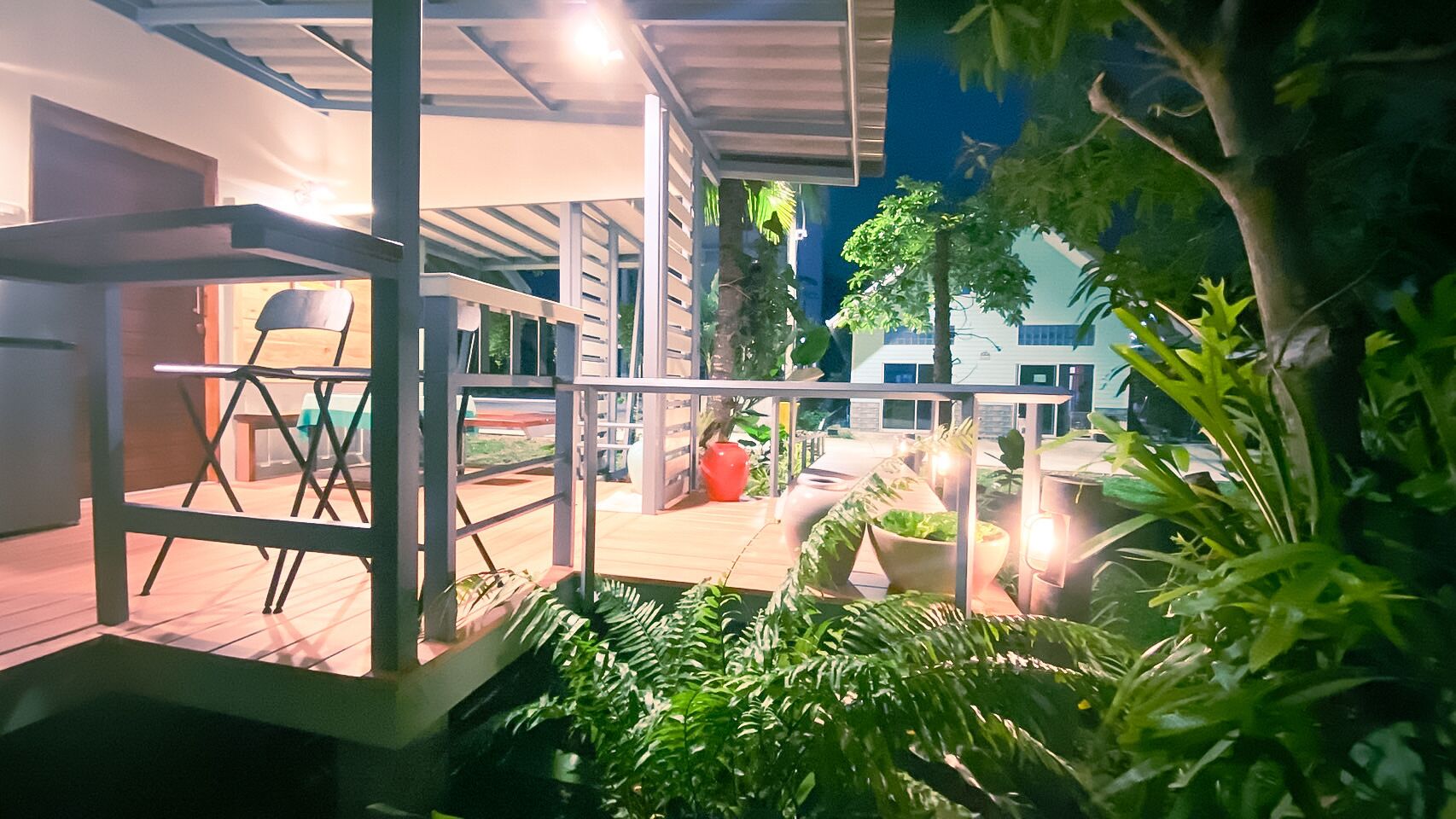 Tripla Deluxe, letti multipli, vista giardino | Terrazza/patio