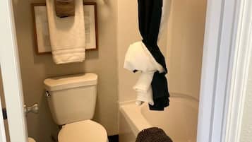 Towels, soap, toilet paper